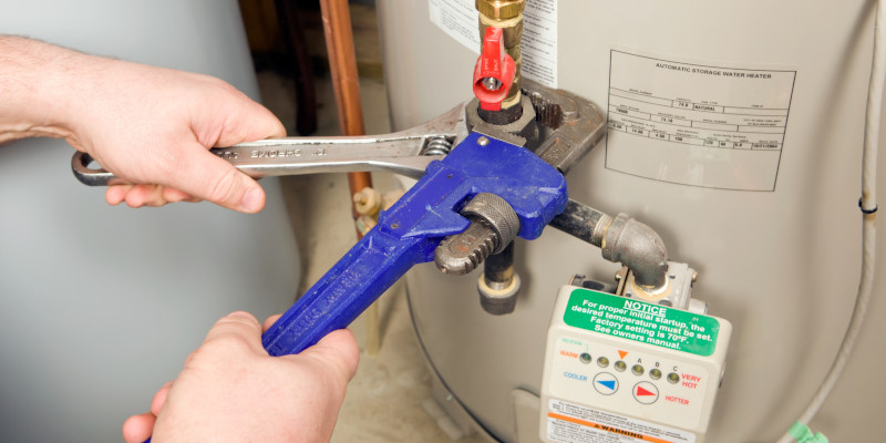 Plumber hands with repair tools in Youngsville, North Carolina
